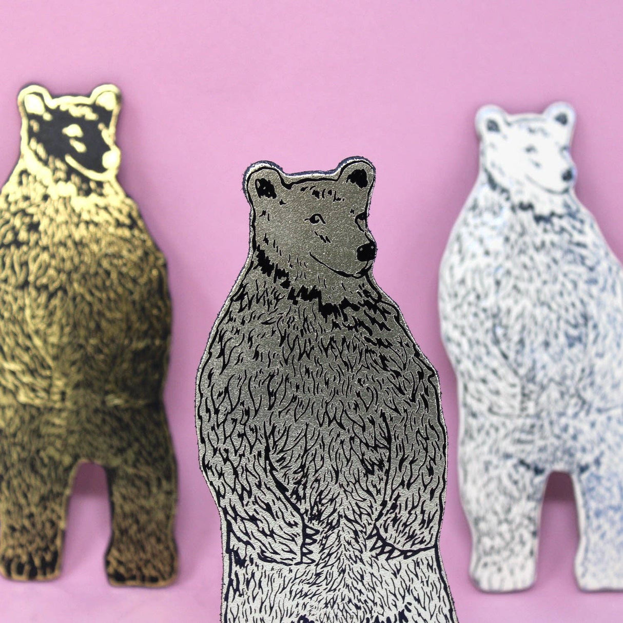 Leather Bear Magnet