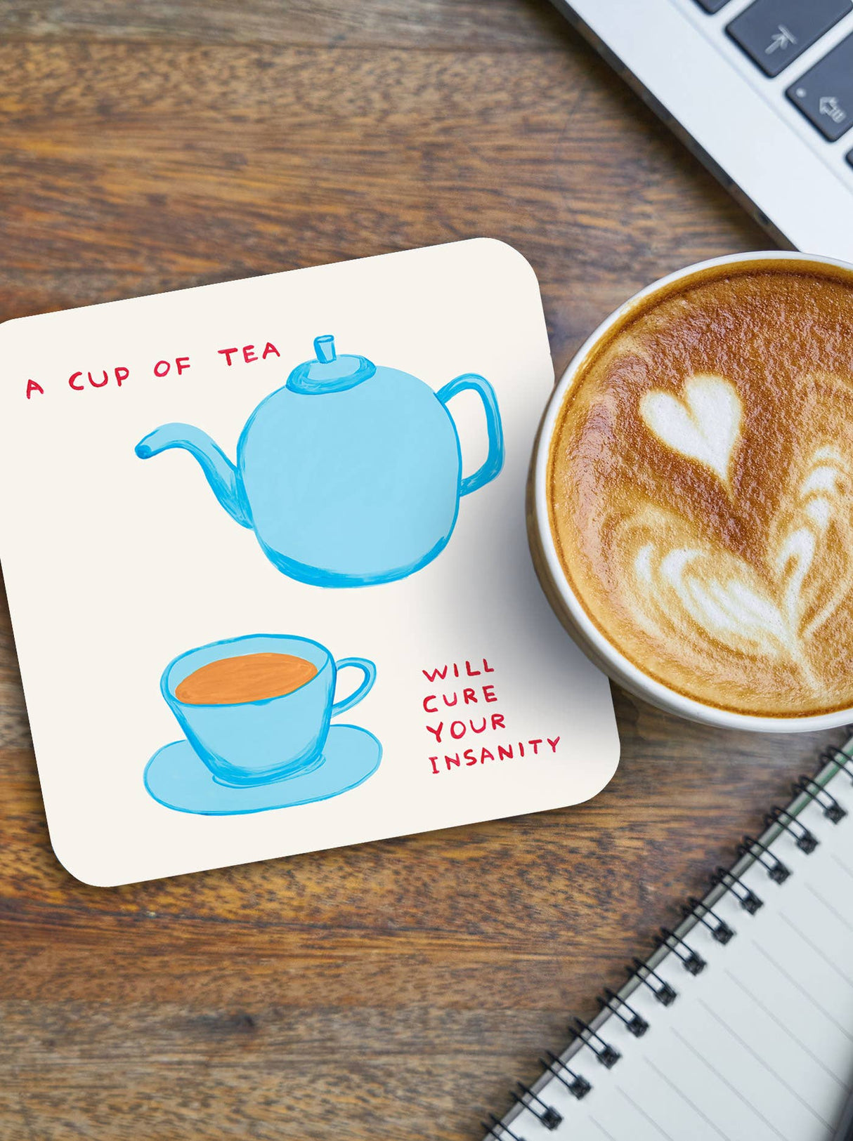 Cup Of Tea Art Coaster
