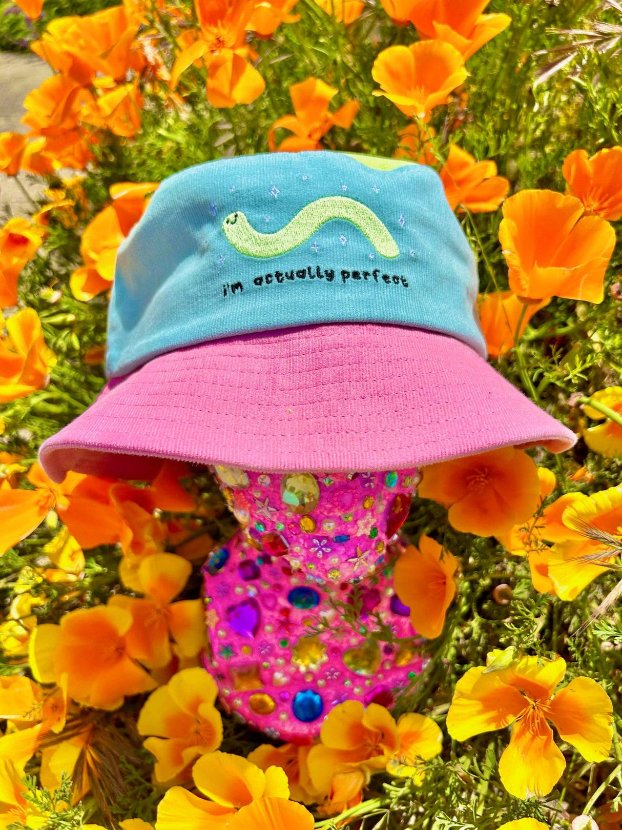 I’m Actually Perfect Color Block Bucket Hat