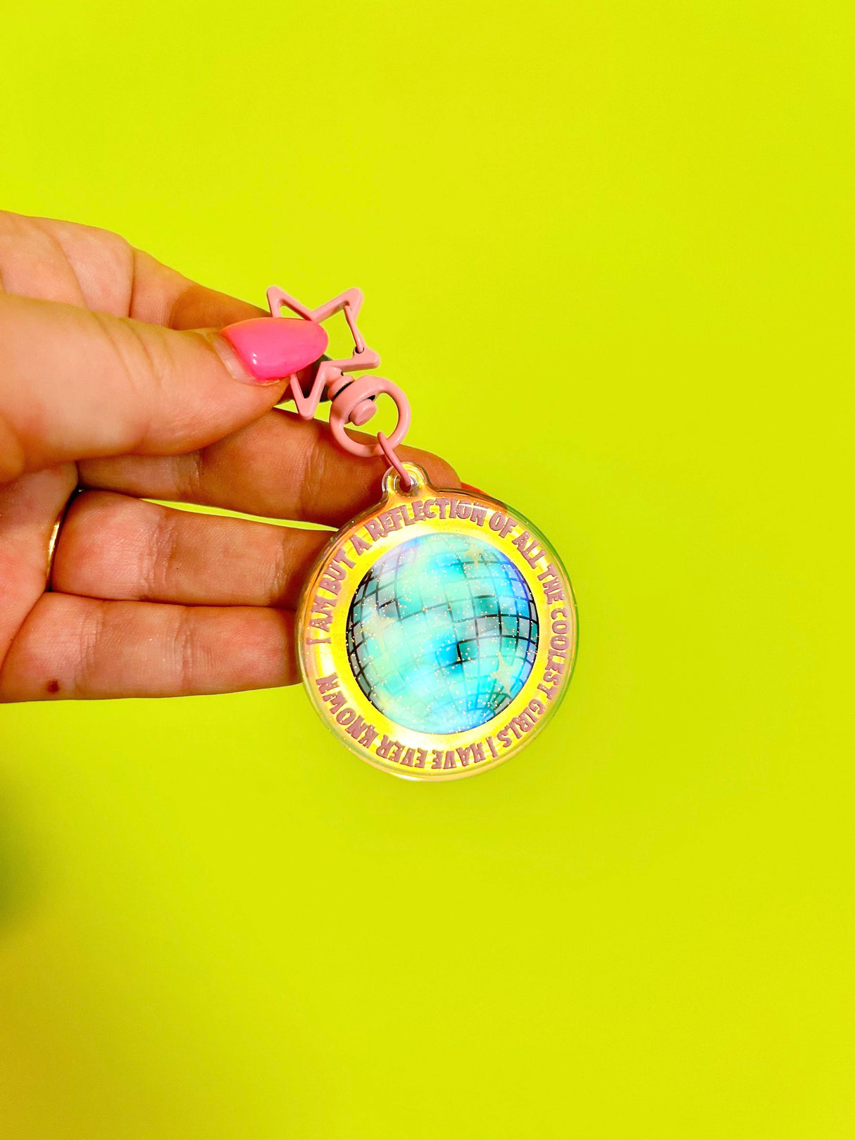 Reflection of the Coolest GIRLS I've Known Keychain