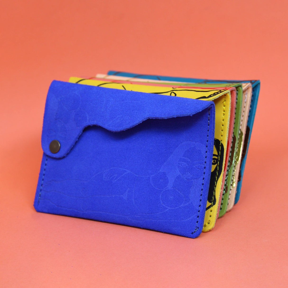 Lounging About Leather Popper Purse