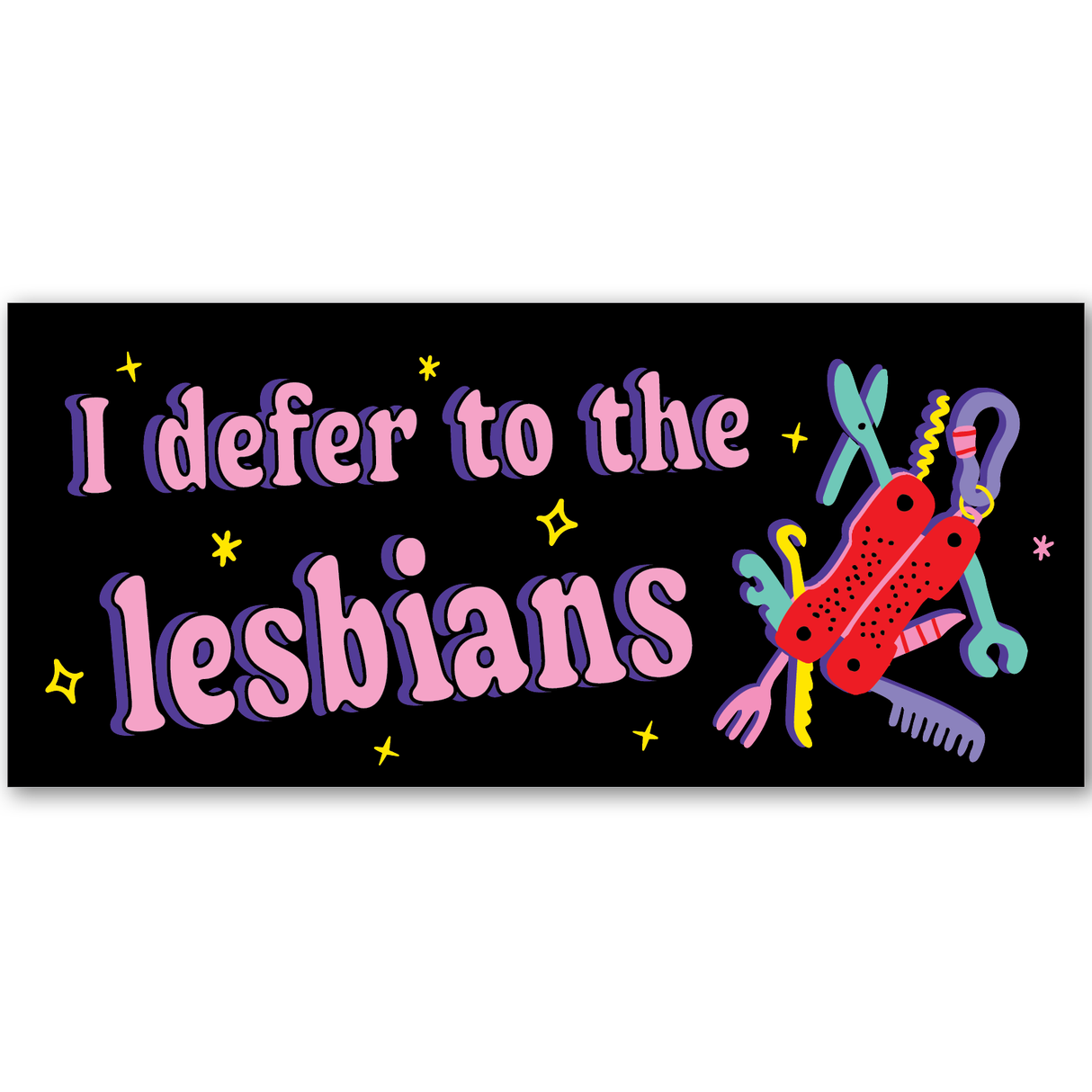 Lesbians Multi-Tool Sticker
