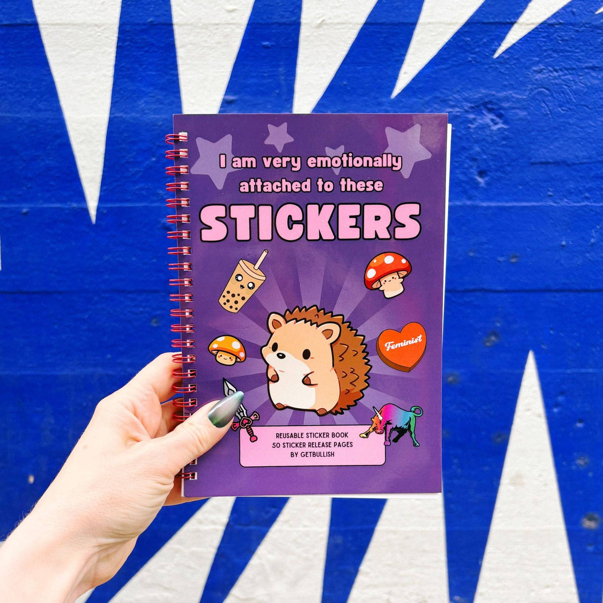Emotionally Attached Reusable Sticker Storage Book