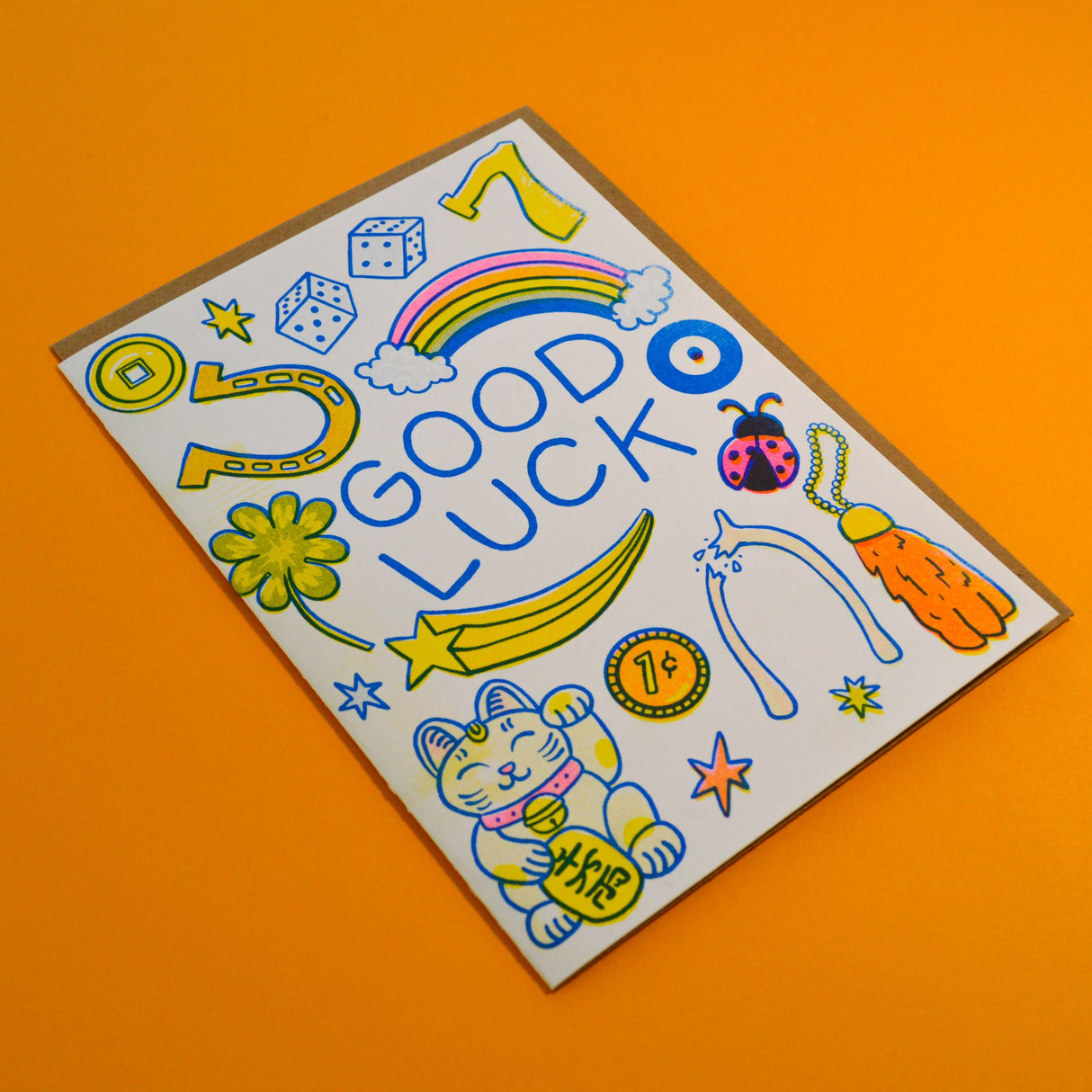 Good Luck Lucky Items Greeting Card
