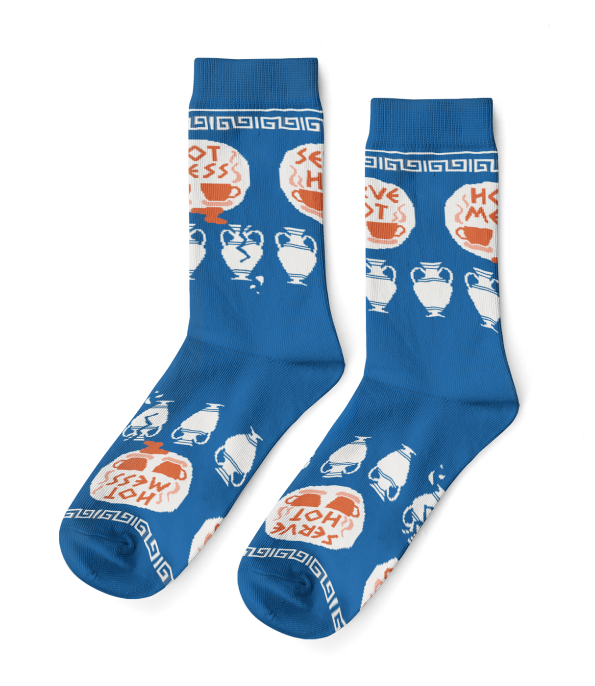 Large Hot Mess Crew Socks