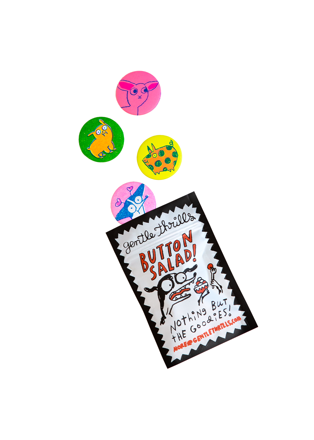 Pinback Button Grab Bags by Gentle Thrills