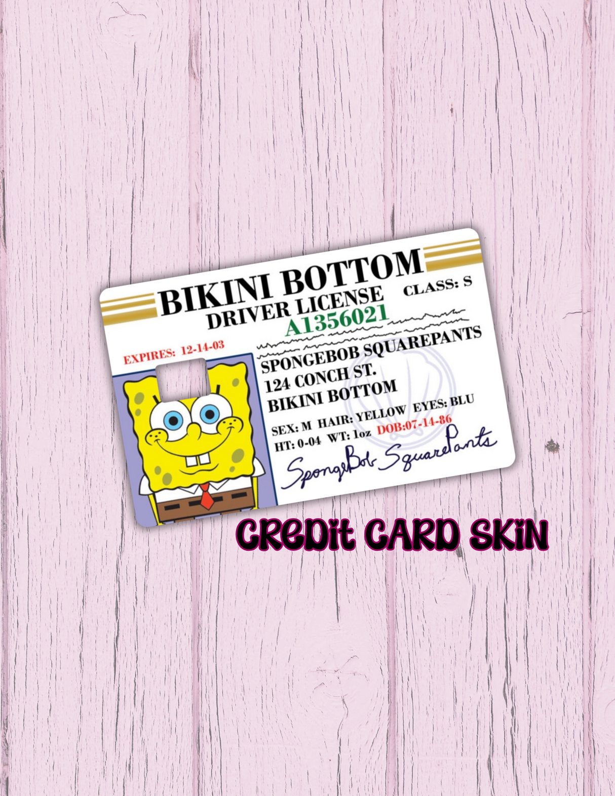 Bikini Bottom Credit Card Sticker
