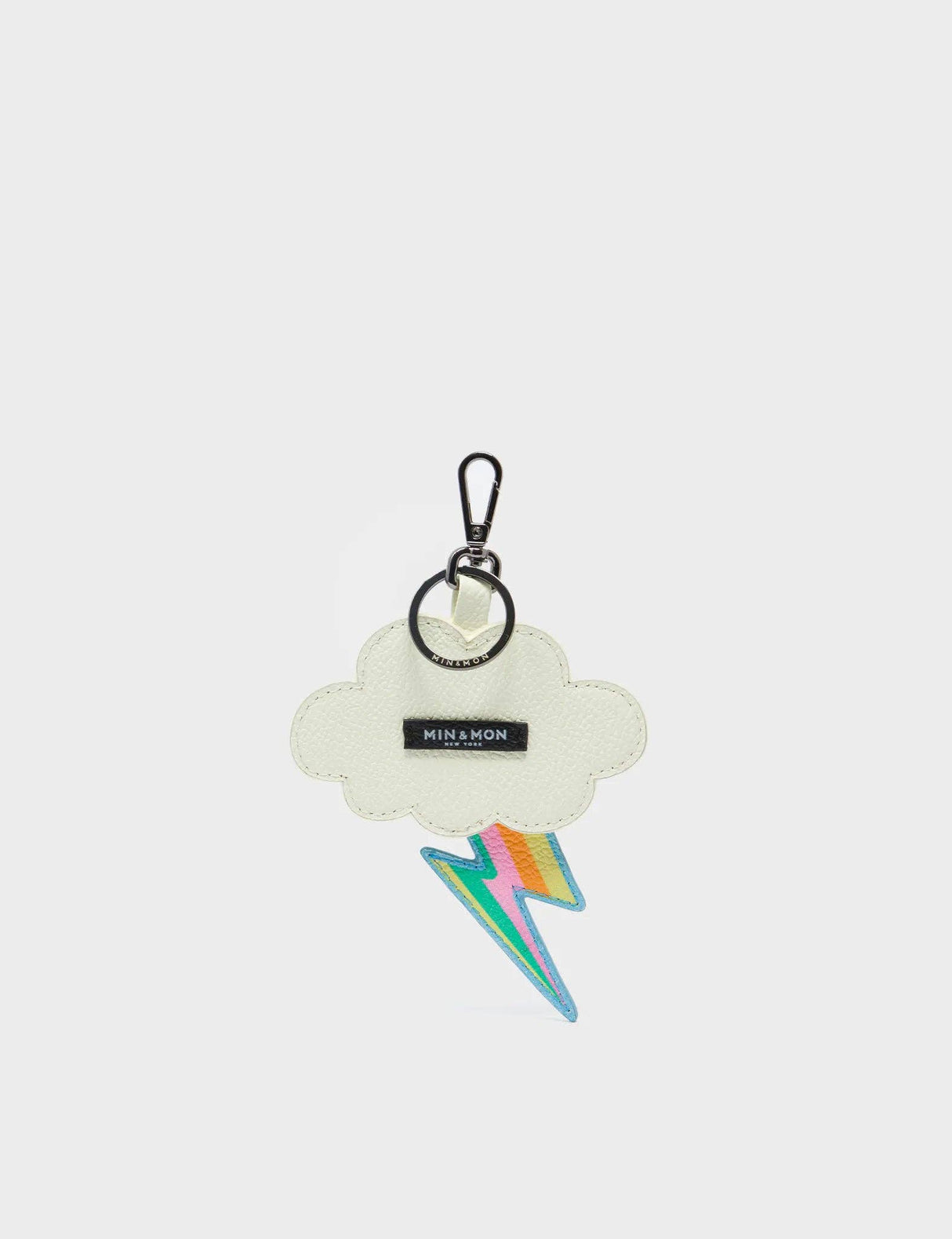 Flashie the Cloud Charm - Almond Leather Keychain