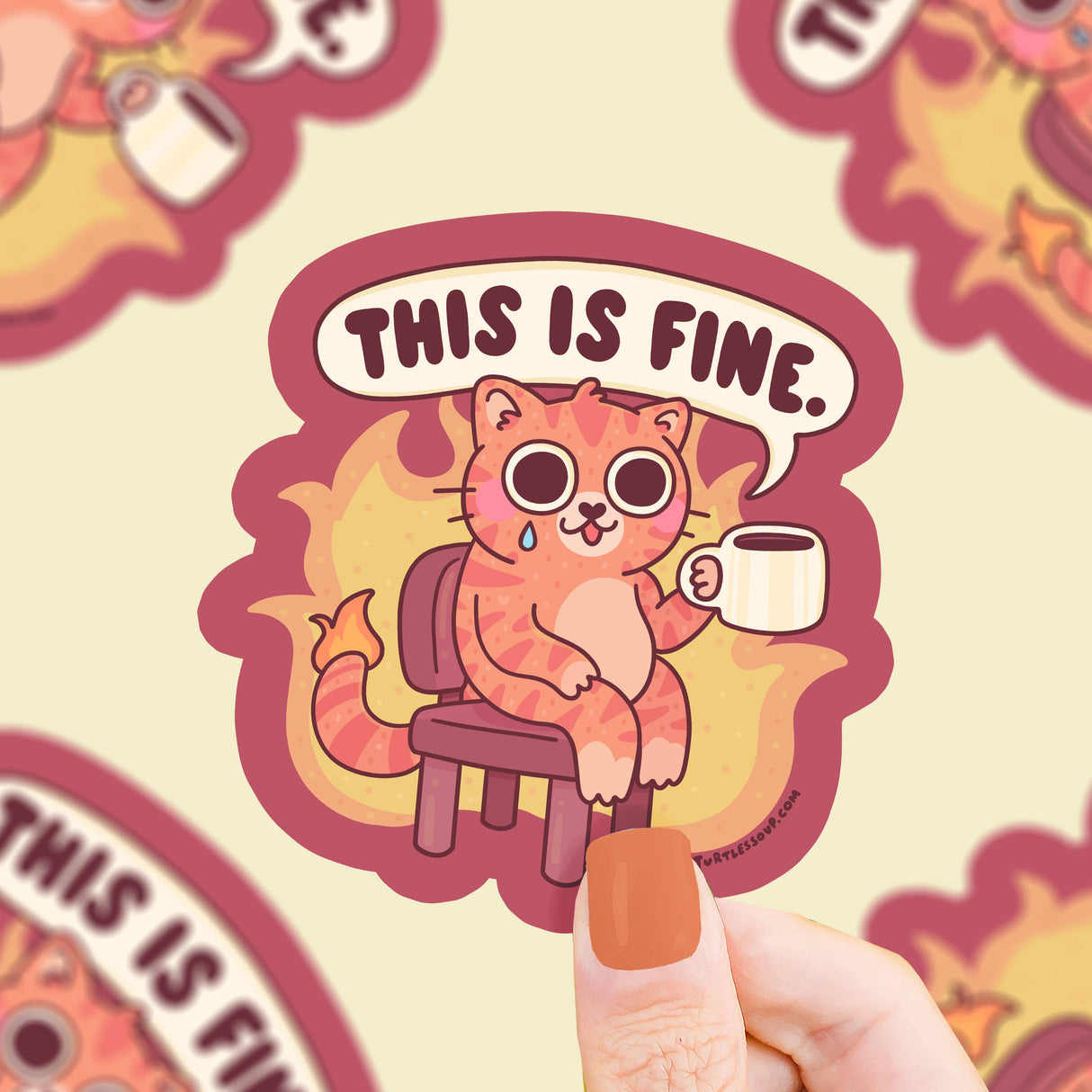 This Is Fine Sticker