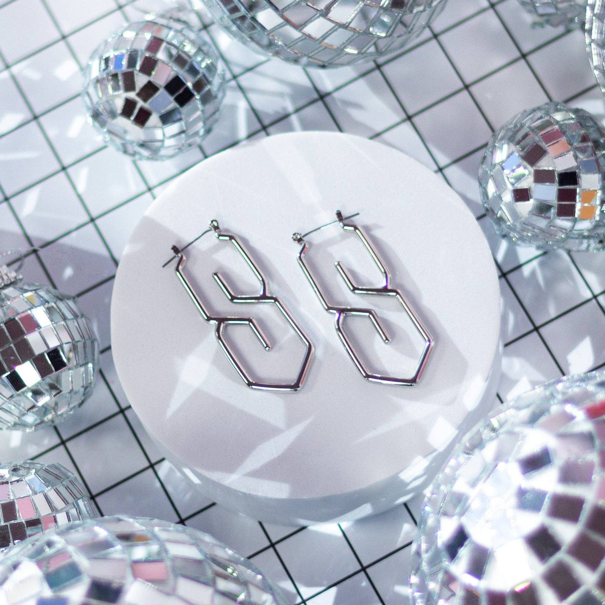 S Earrings - Silver