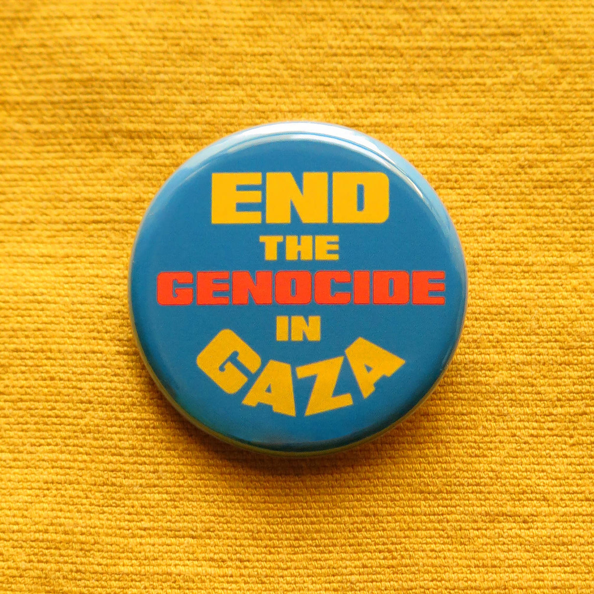 End The Genocide in Gaza 1.25" Button Ceasefire Palestine