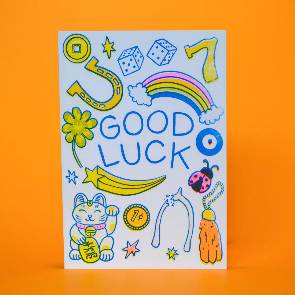 Good Luck Lucky Items Greeting Card
