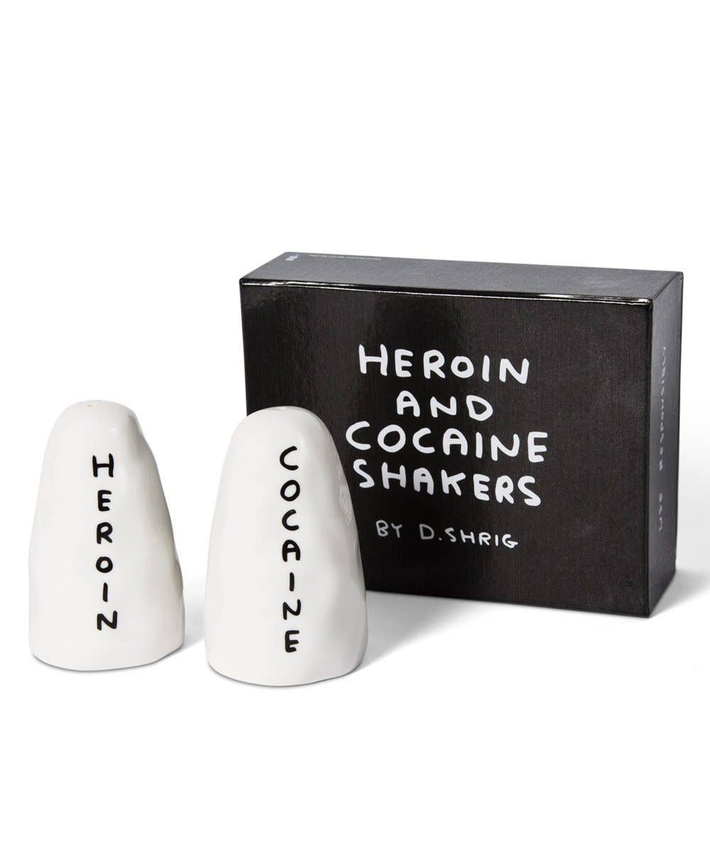 H&C Salt and Pepper Shakers x David Shrigley