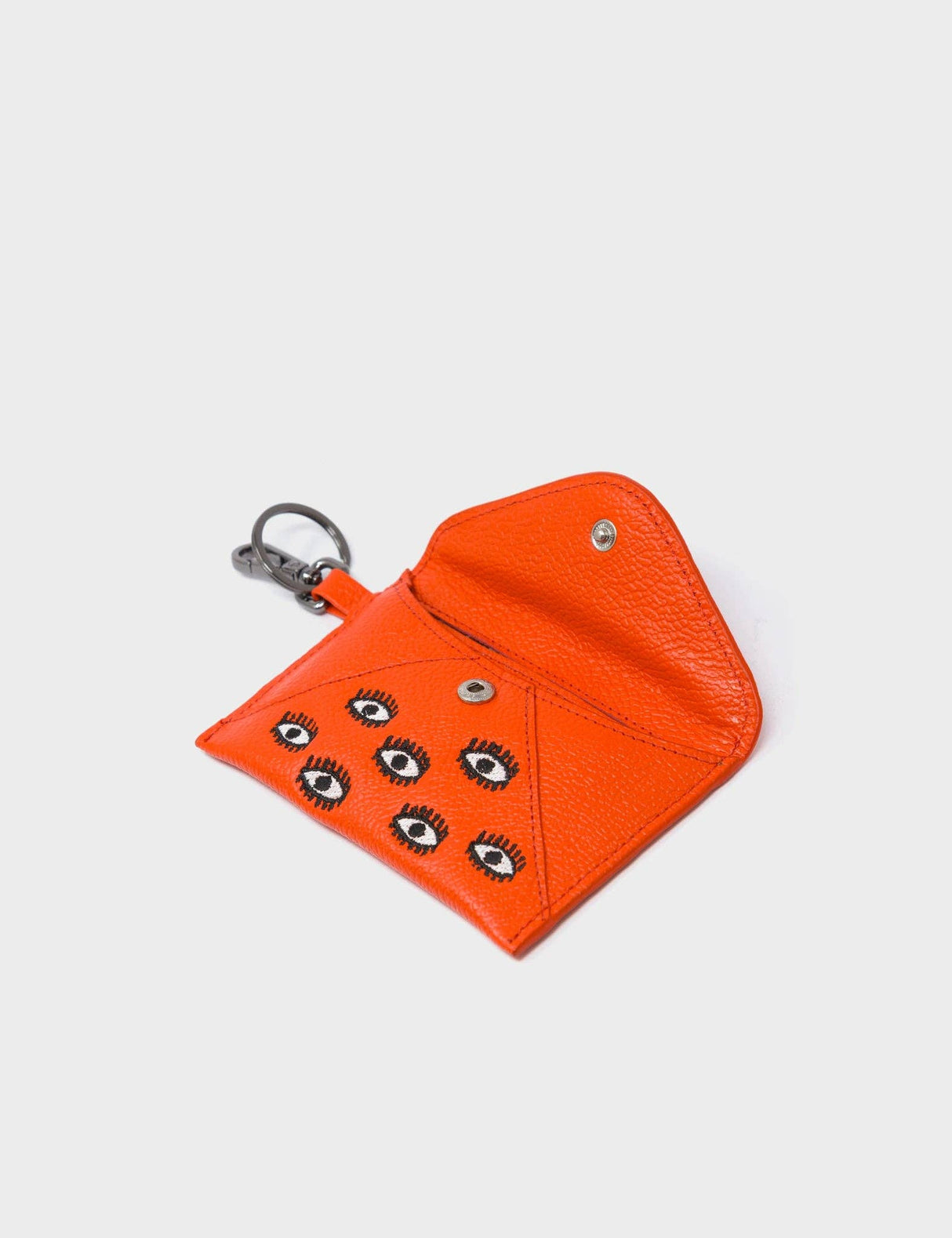 Fabian Fiesta Red Leather Wallet - All Over Eyes Embroidery
