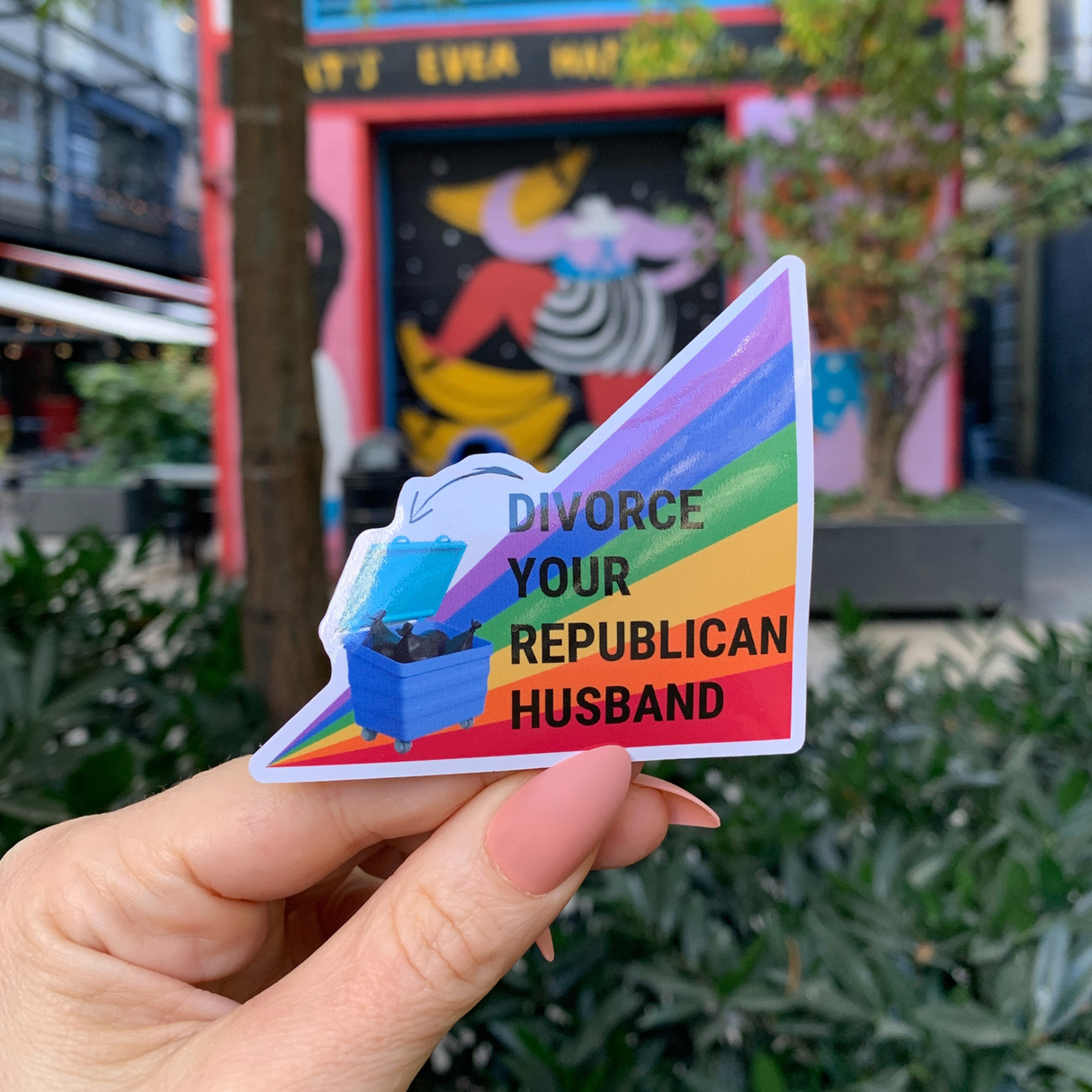 Divorce Your Republican Husband Glossy Die Cut Vinyl Sticker