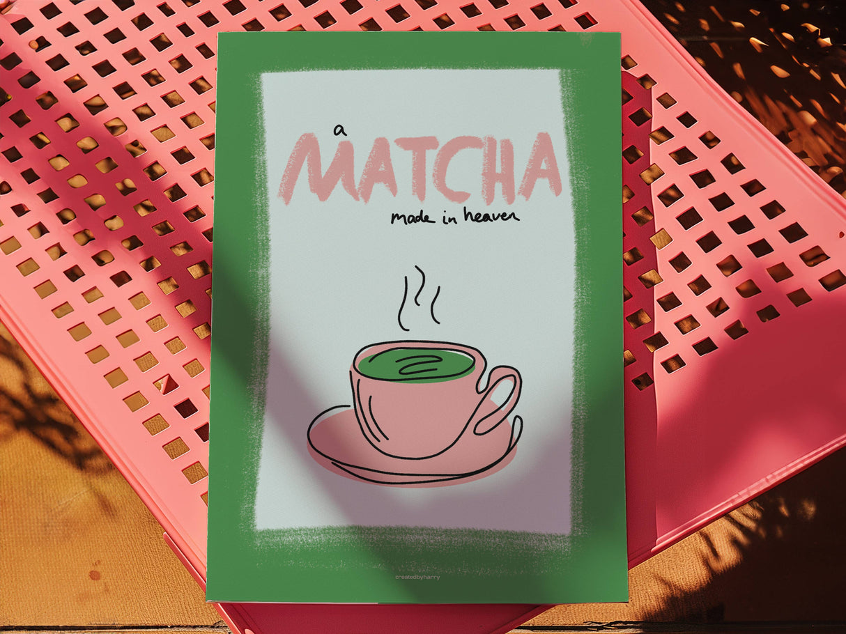 A Matcha Made In Heaven Wall Art Print