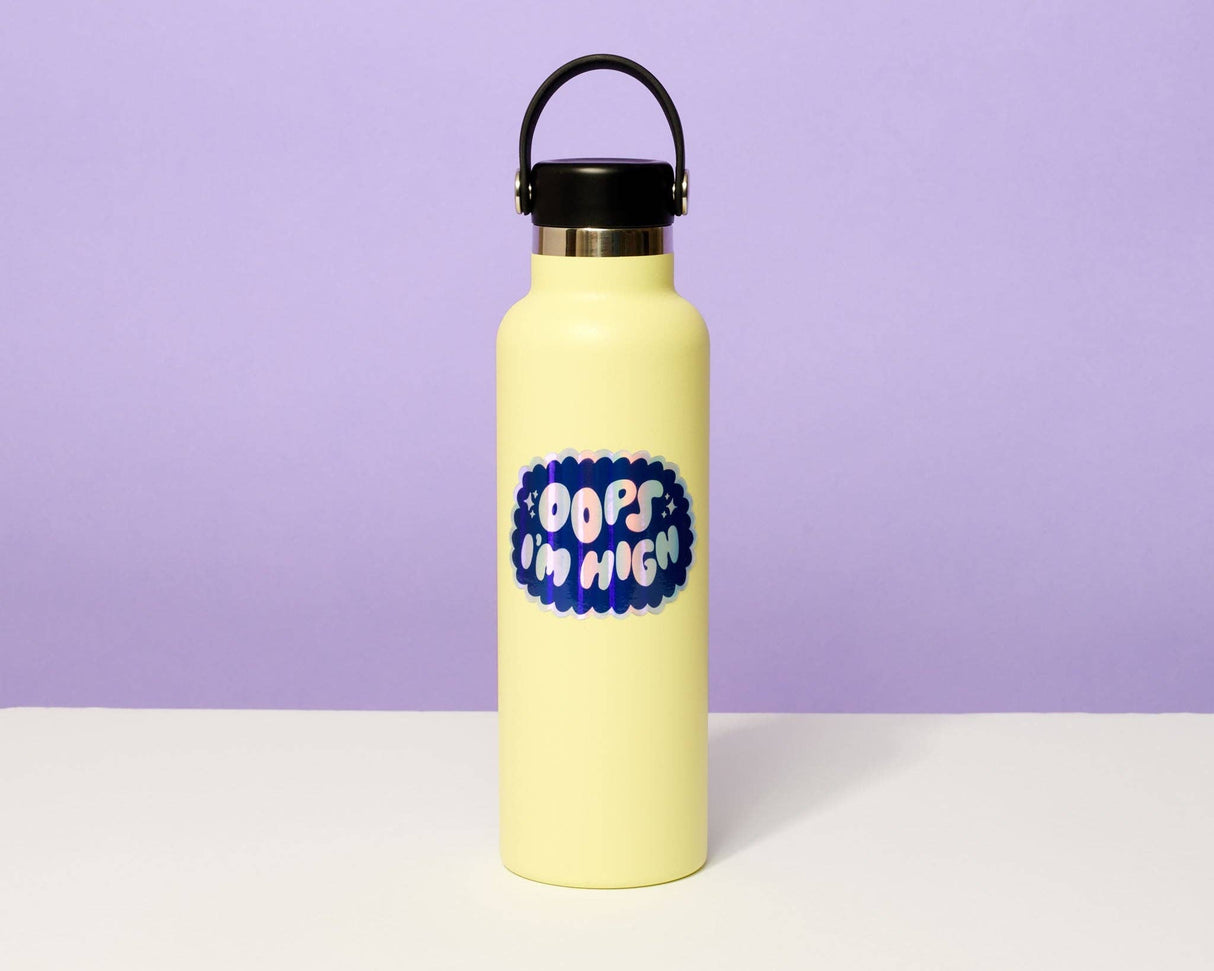 Oops I'm High Holographic Vinyl Sticker