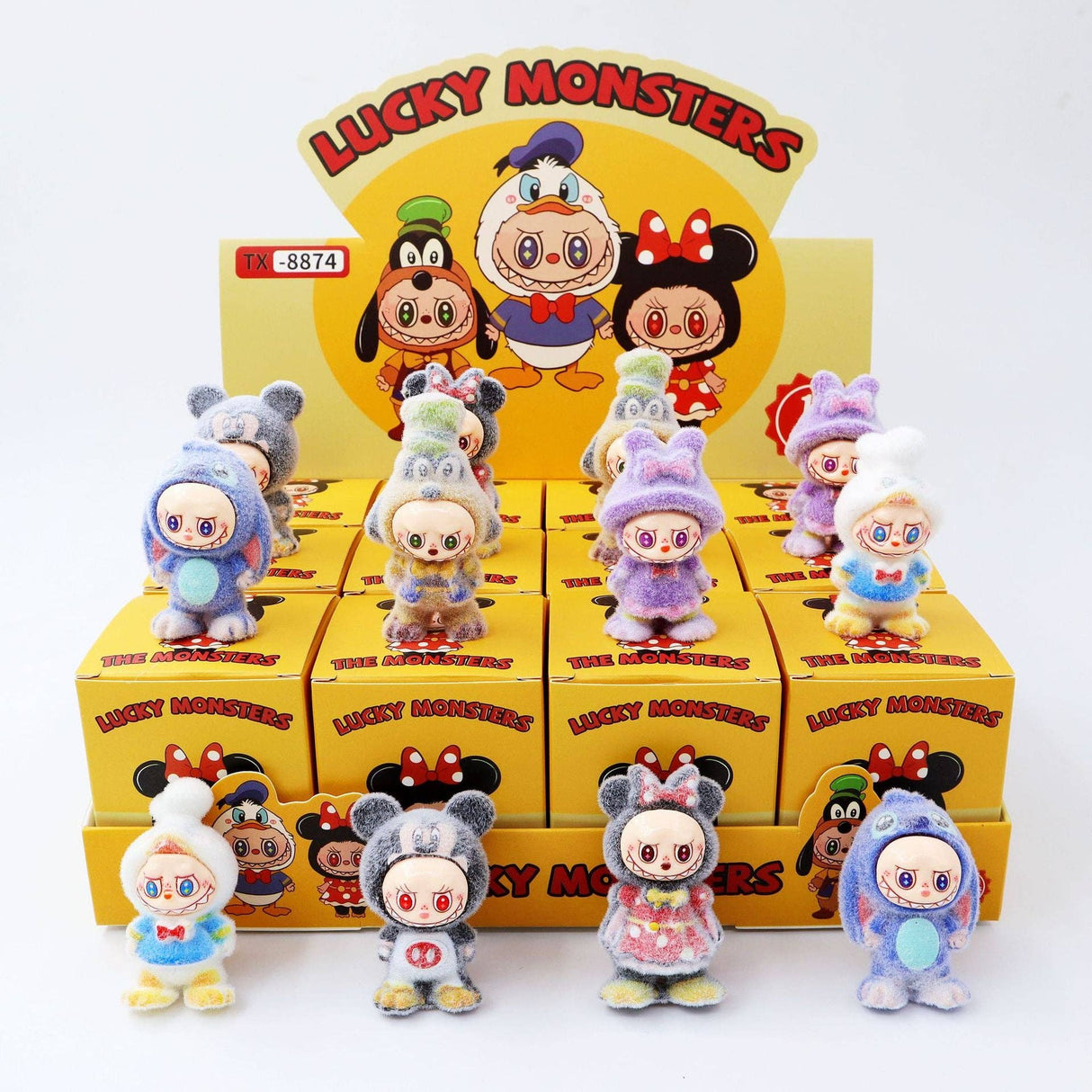 Christmas Flocked Vinyl Figure Collectible Toy Blind Box