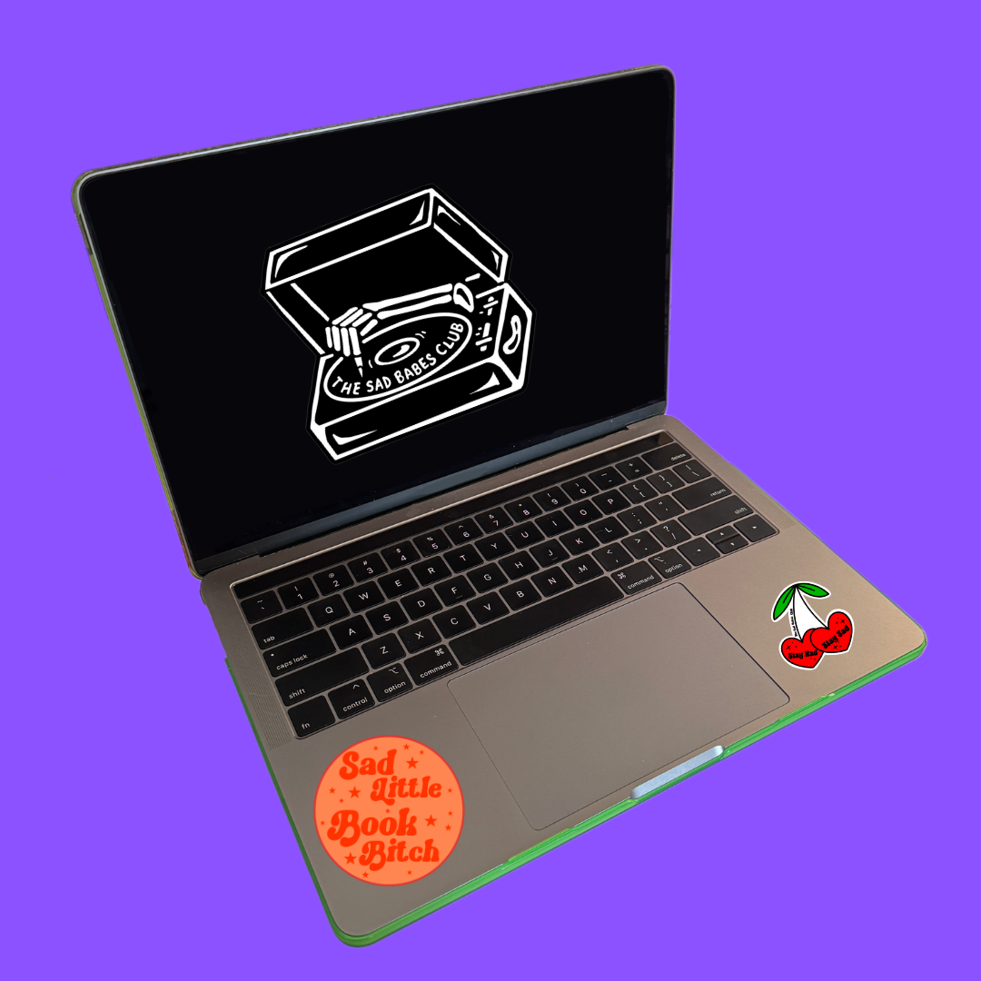 Sad Little Book Bitch Vinyl Sticker