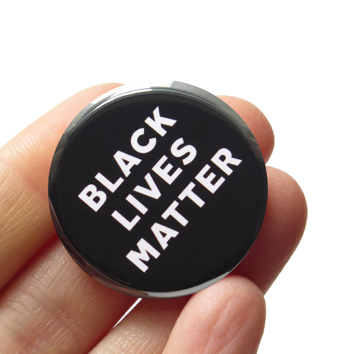 BLM 1.25" Button BLACK LIVES MATTER Pin Includes Donation