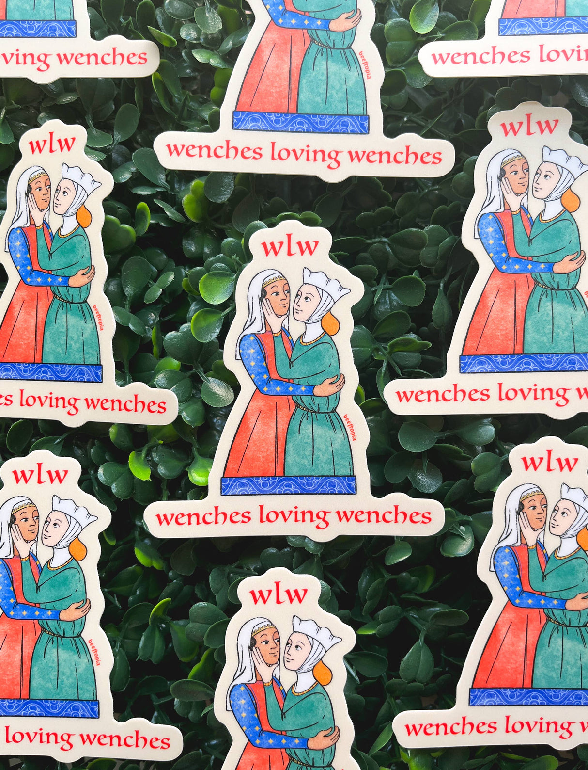 WLW Wenches Loving Wenches Medieval Sticker