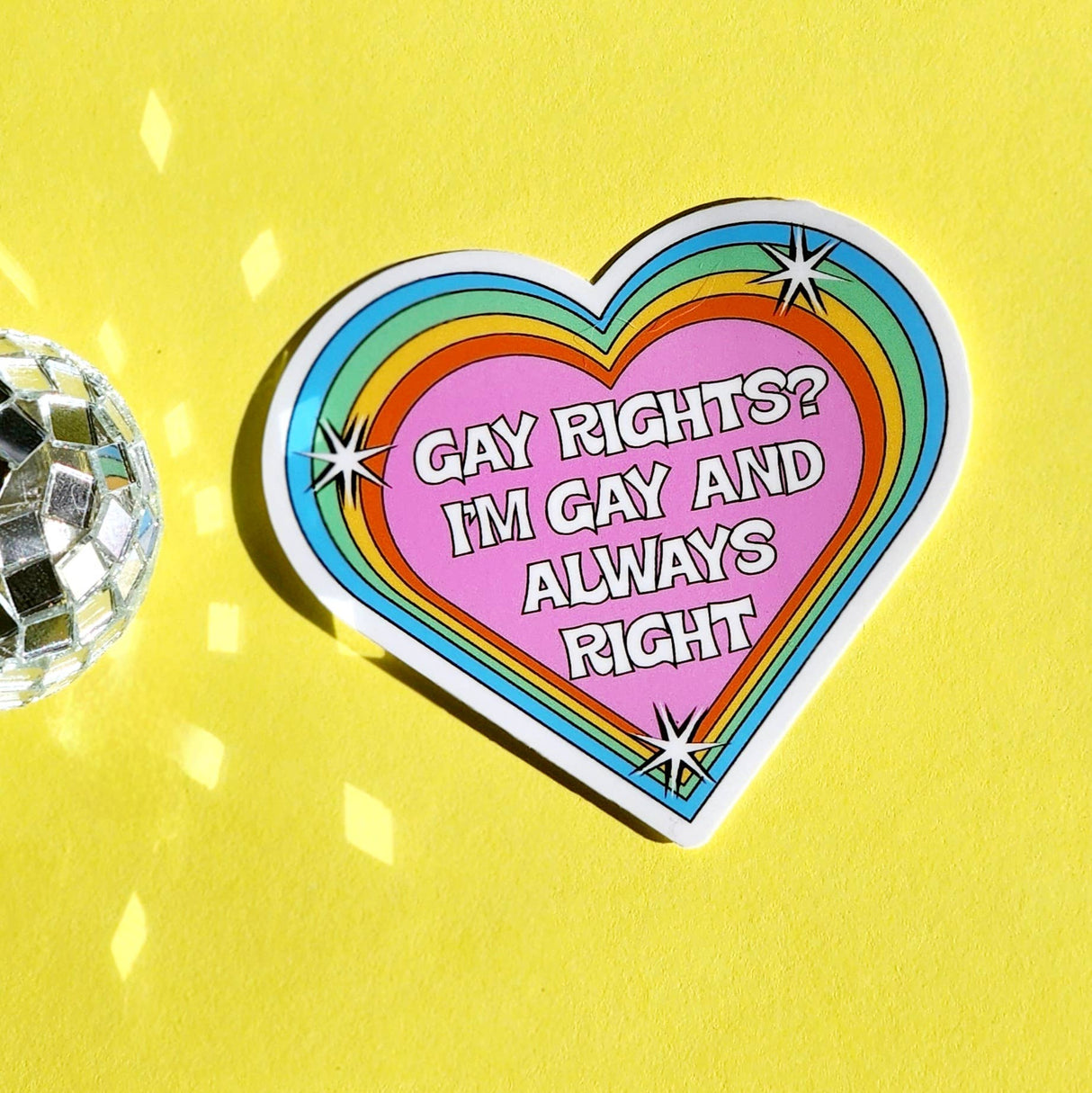 Gay Rights Funny Sticker