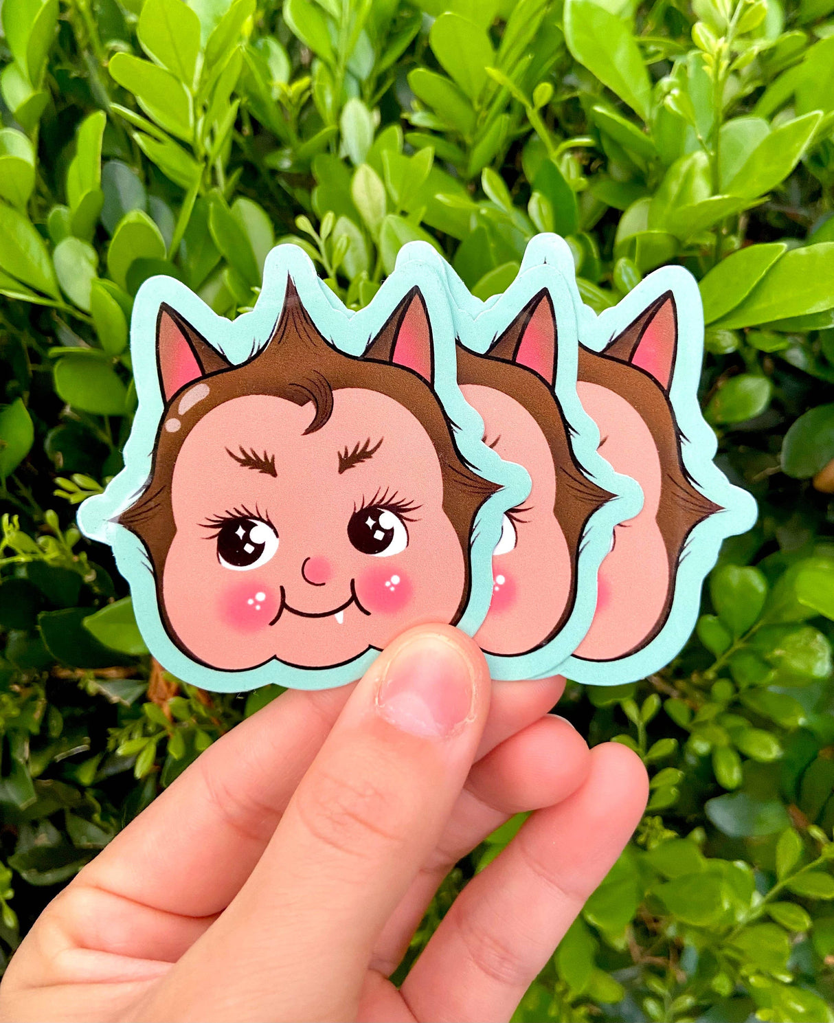 Costumed Kewpie Doll Halloween Sticker