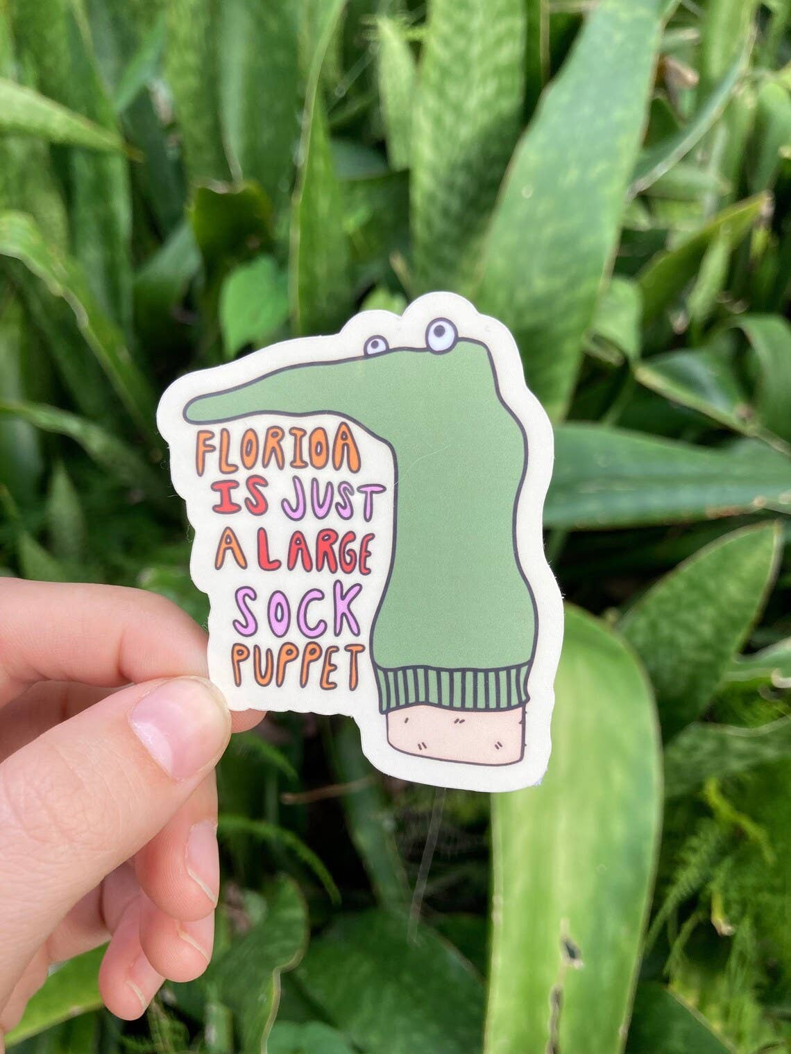 Florida is a Sock Puppet Sticker