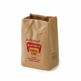 Porcelain Brown "Paper" Bag Pen Holder / Vase