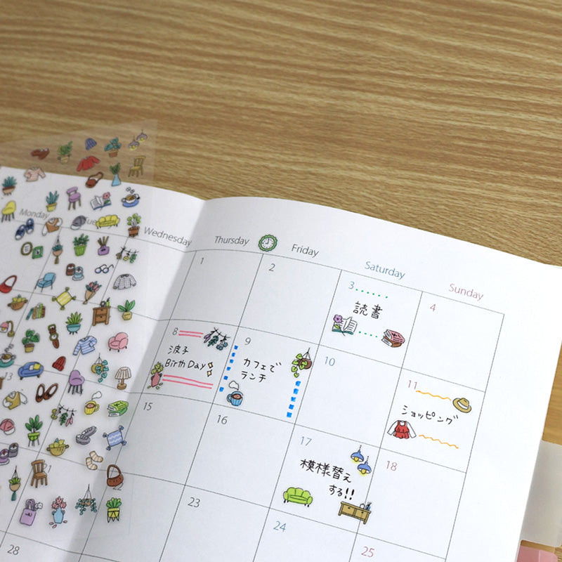 Poko Time Room PET Sticker Sheet by Mind Wave