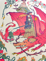 Dragon Witch Riso Print
