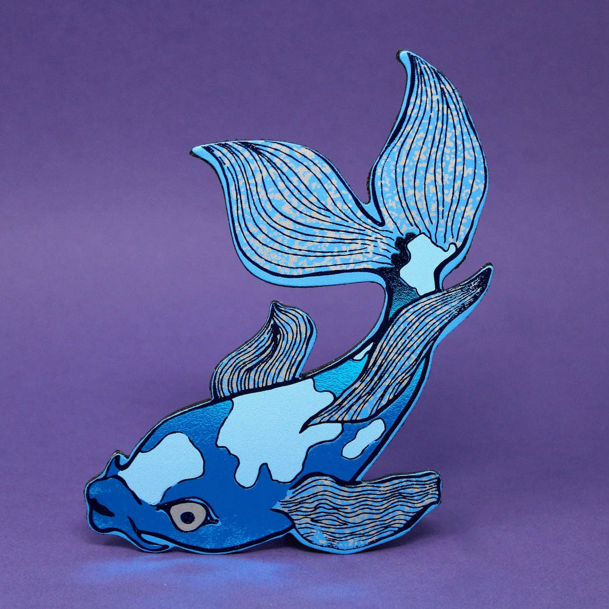 Leather Fish Magnet