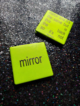Bratty Green Compact Mirror