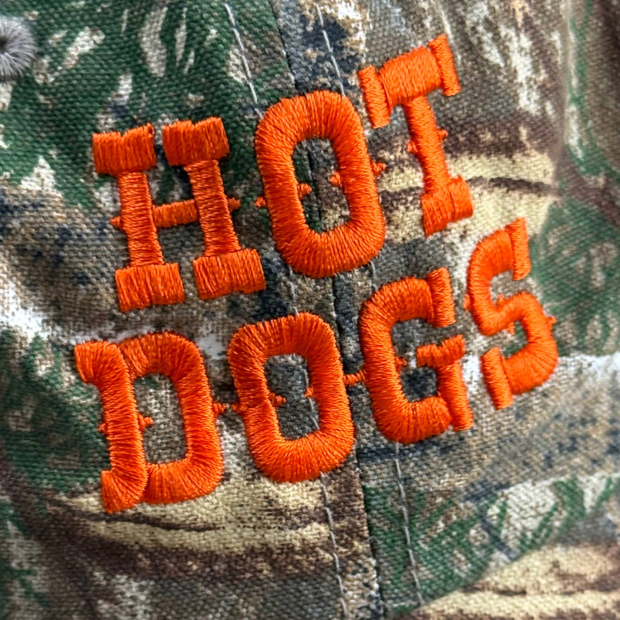 Hot Dogs camo Baseball Cap Dad Hat foodie camouflage