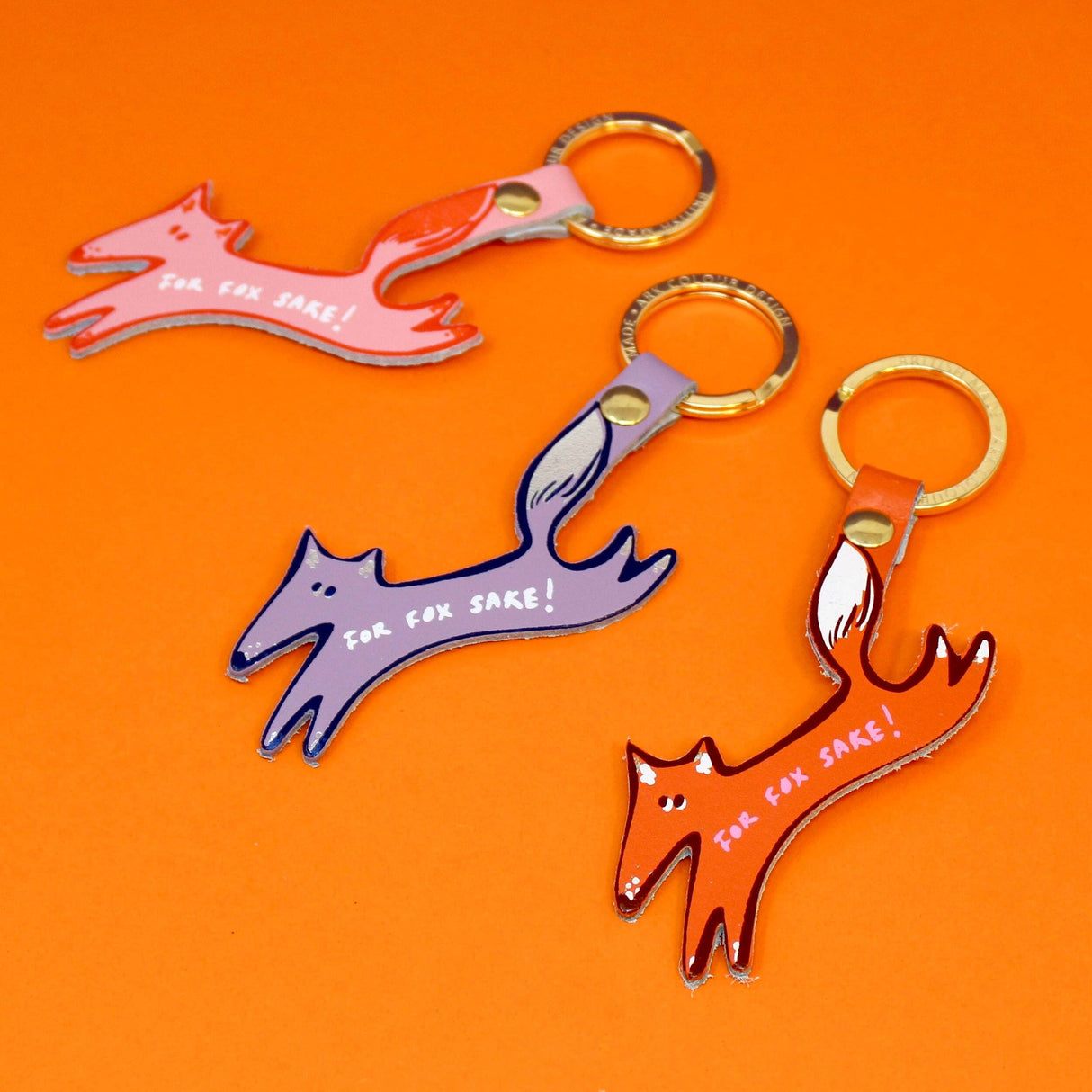 Leather For Fox Sake Key Fob