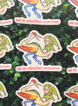 Us in Another Universe Medieval Sticker