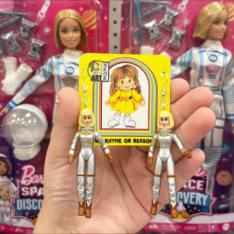 Astronaut Barbie Earrings