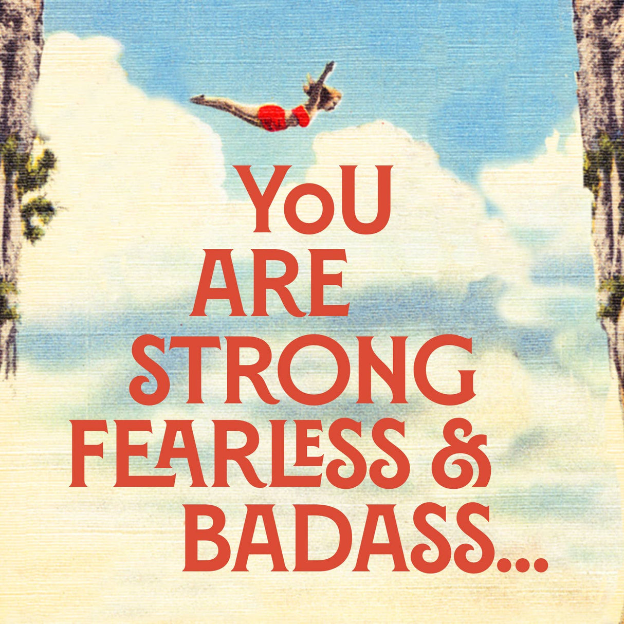 Fearless Badass Greeting Card