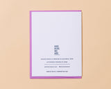 Baby on Board Letterpress Card