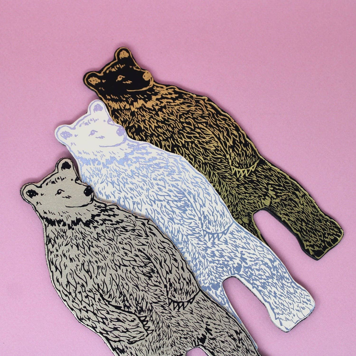 Leather Bear Magnet