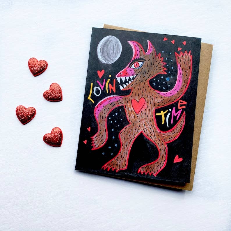 Wolf Love Greeting Card