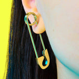 Oversized Safety Pin Earring