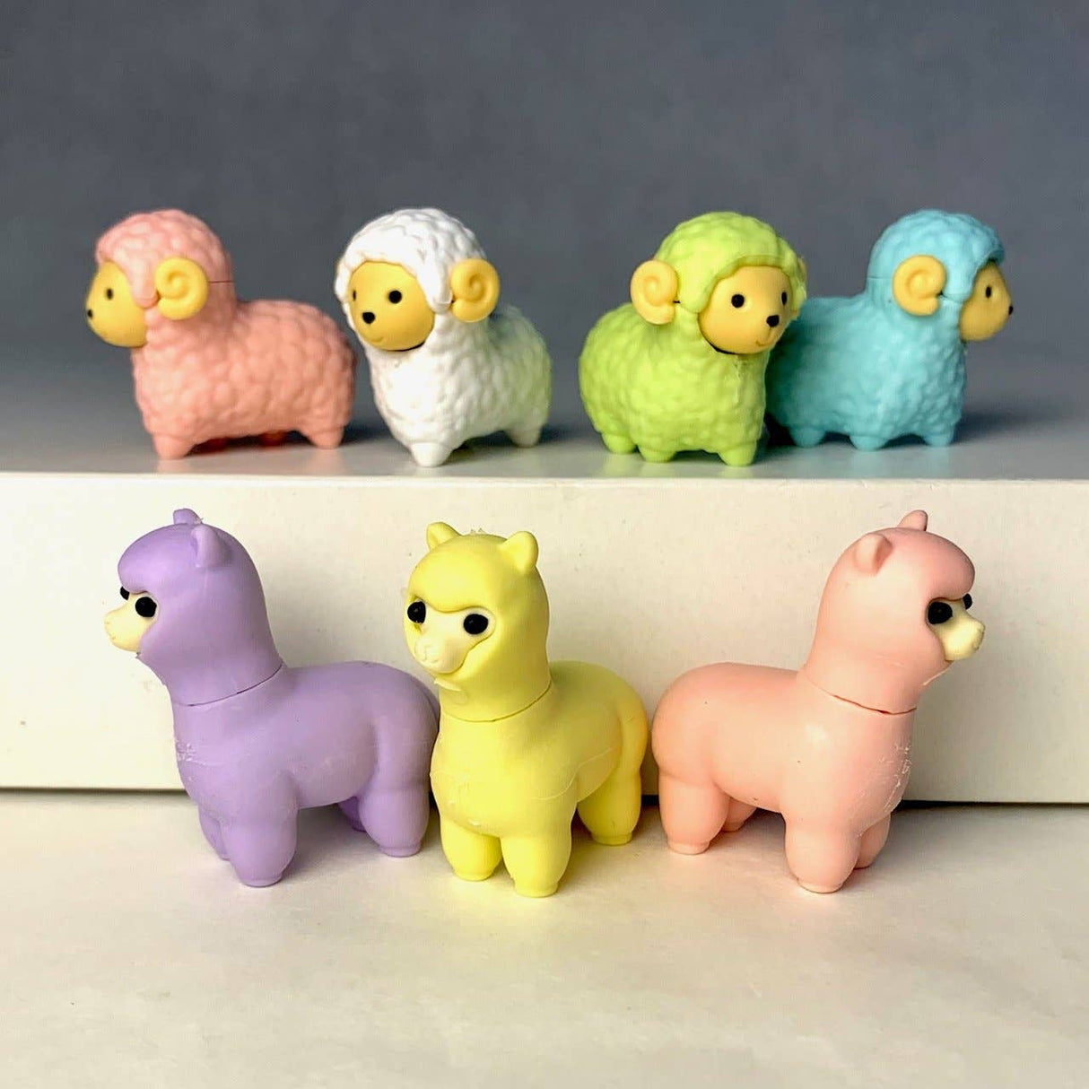 Iwako Sheep & Llama Erasers