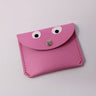 Leather Mini Money Googly Eye Purse