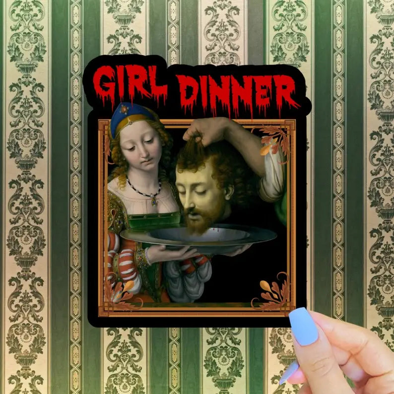 Girl Dinner Sticker
