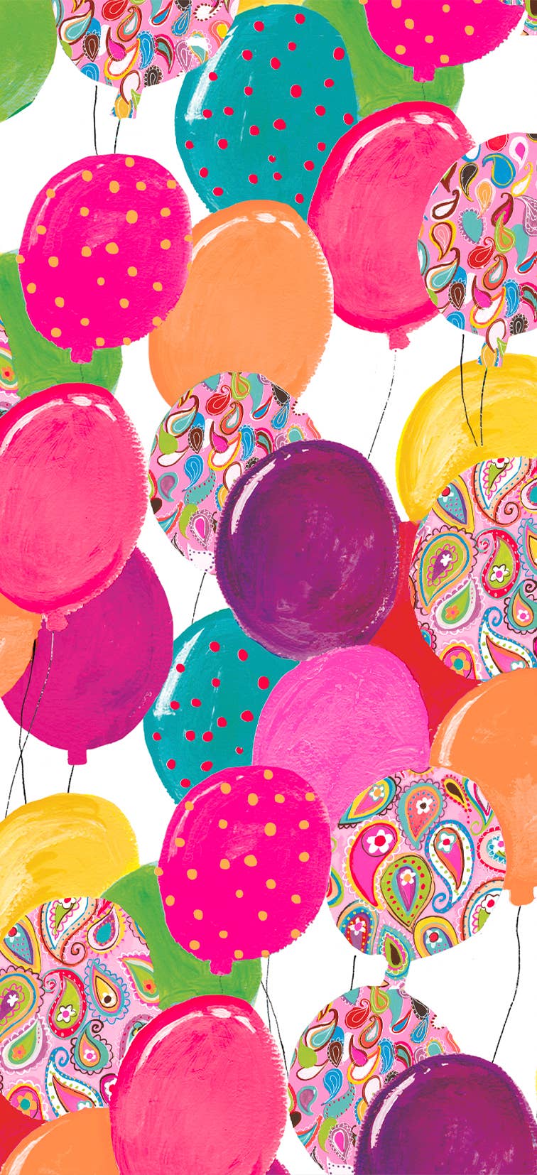 Pink Balloons Tissue Paper