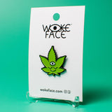 Tokeface Cannabis Leaf Enamel Pin
