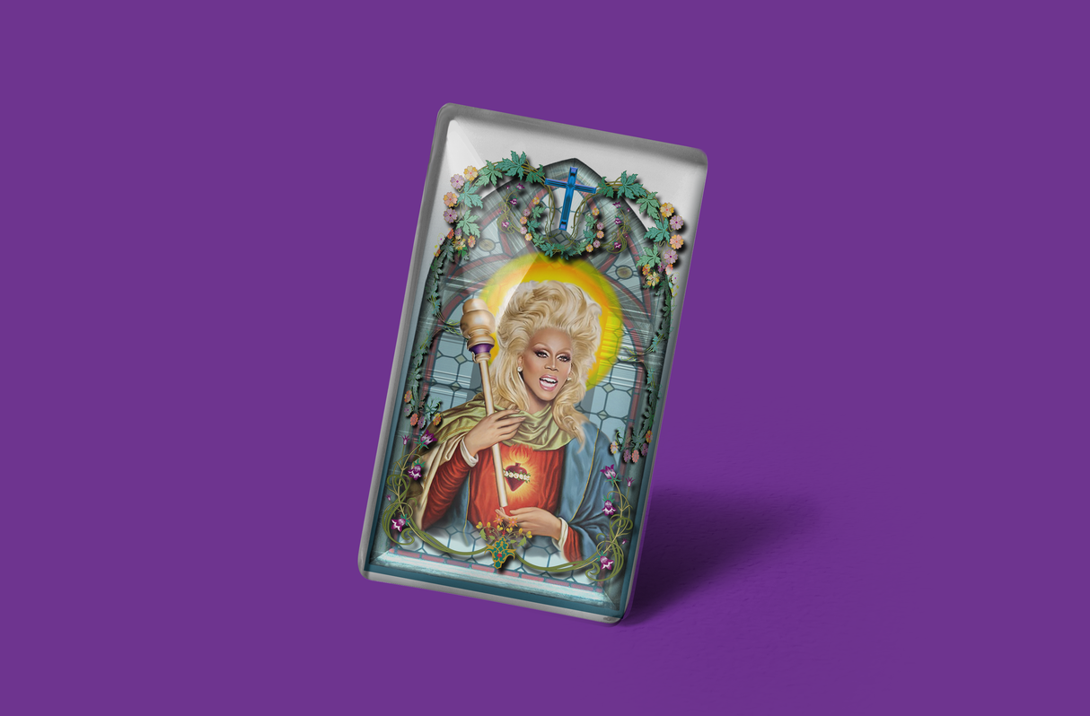 Ru Paul Celebrity Prayer Design Magnet