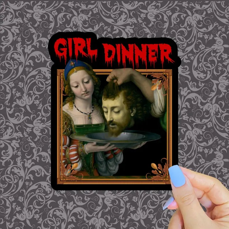 Girl Dinner Sticker