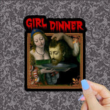 Girl Dinner Sticker